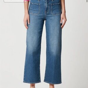 J. Crew Medium Blue Wide-Leg Jeans